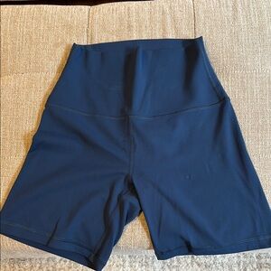 Crz yoga 4inch  Blue Bike Shorts High-Waisted Stretchy